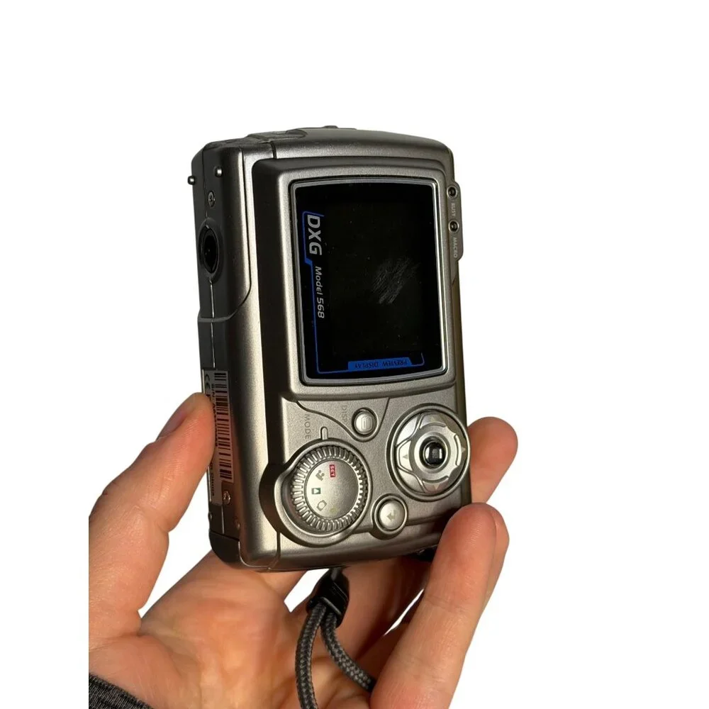 DXG 5.1MP Digital Camera Retro Y2K‎ Silver Digicam 4x Zoom Model 568 Nostalgic
